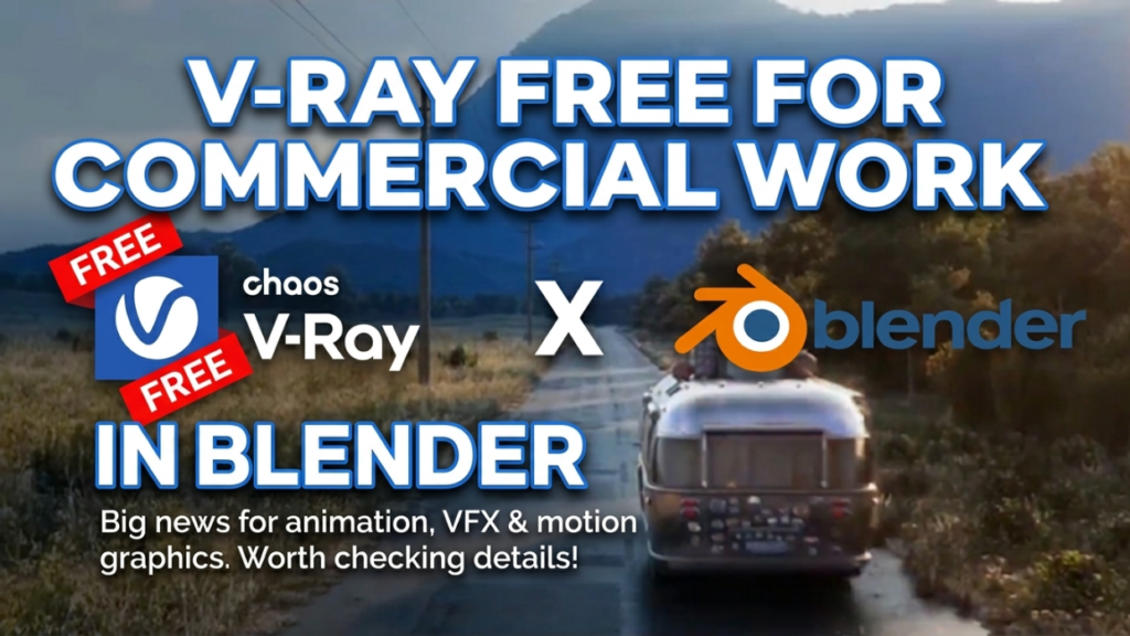 V-Ray Is Now Free for Commercial Use in Blender (Community Edition)