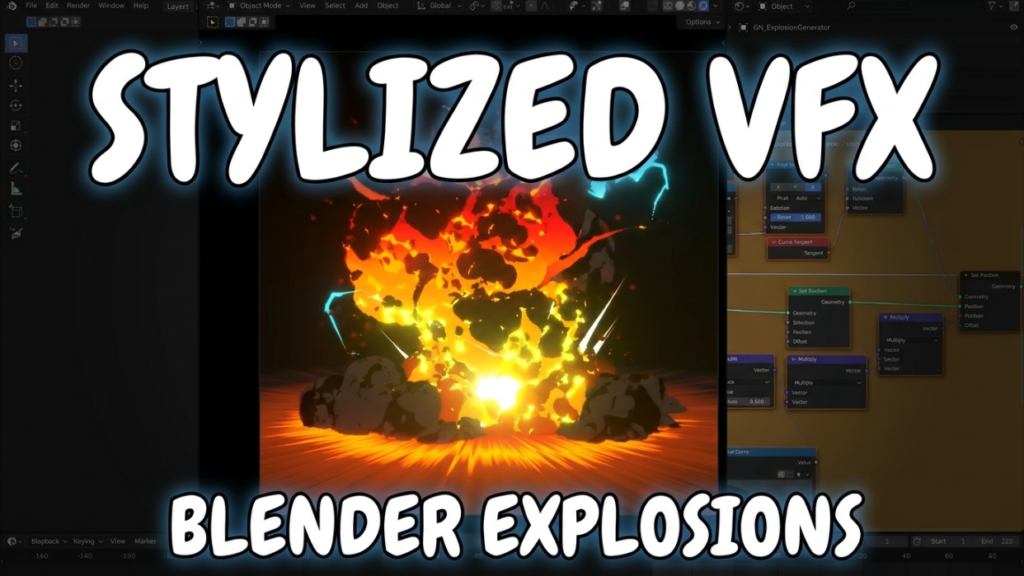Master Stylized VFX with Hiroshi Kanazawa’s Blender Explosions