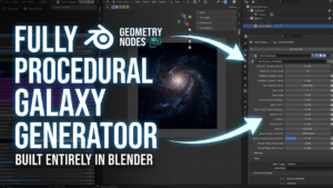 A Fully Procedural Galaxy Generator Built Entirely in Blender