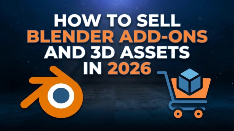 How to Sell Blender Add-ons and 3D Assets in 2026