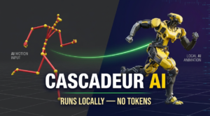 Cascadeur Runs AI Animation Locally — No Tokens, But Not Free