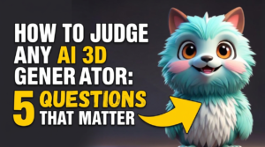 How to Judge Any AI 3D Generator: 5 Questions That Matter