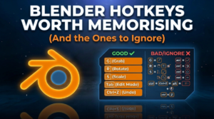 Blender Hotkeys Worth Memorising (And the Ones to Ignore)