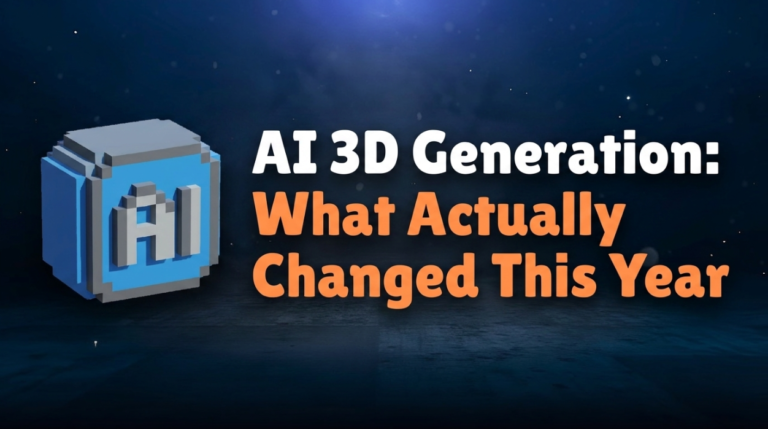 AI 3D Generation: What Actually Changed This Year