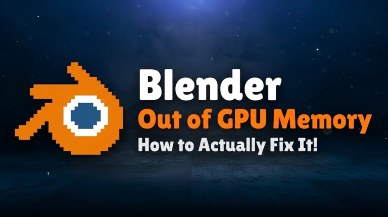 Blender "System Is Out of GPU Memory": How to Actually Fix It
