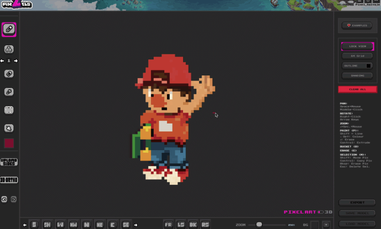 PixZels — 3D Pixel Art Program