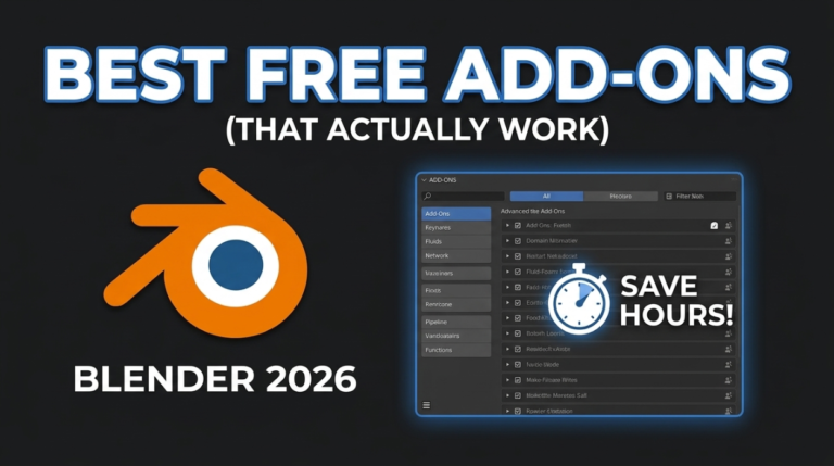 The Best Free Blender Add-ons in 2026 (That Actually Save You Hours)