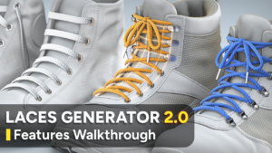 Laces Generator — Procedural Shoelaces (Geometry Nodes)