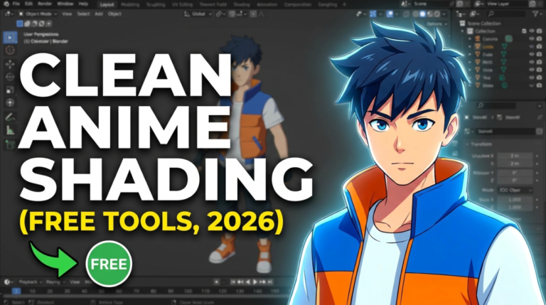 How to Get Clean Anime & Toon Shading in Blender (Free Tools, 2026)