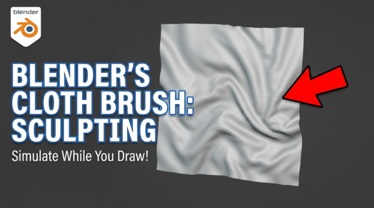 Blender's Cloth Brush: The Sculpt Tool That Simulates Fabric While You Draw