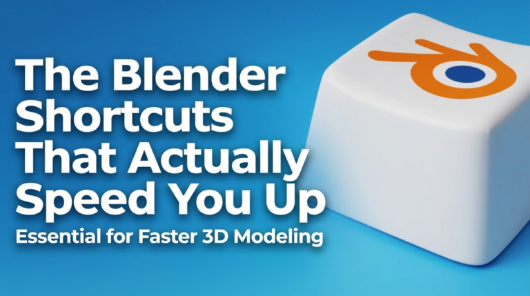 The Blender Shortcuts That Actually Speed You Up