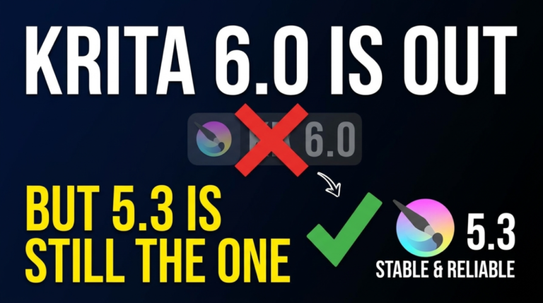Krita 6.0 Is Out, But 5.3 Is Still the One to Install