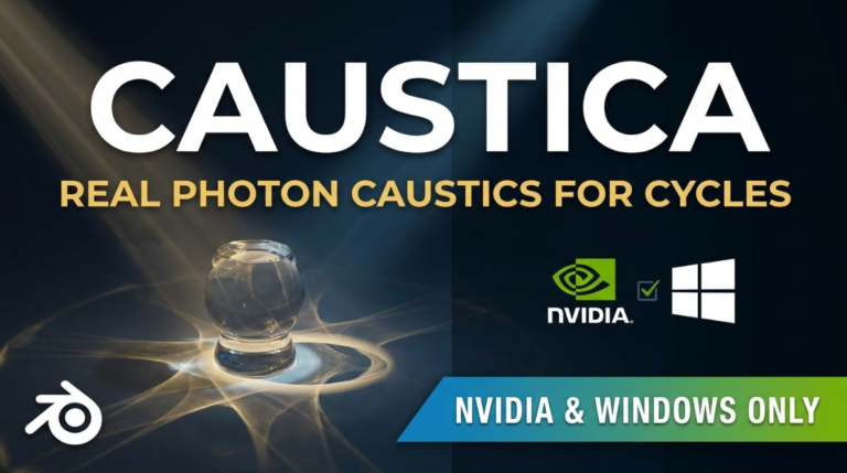 Caustica Traces Real Photons for Caustics in Cycles — NVIDIA and Windows Only