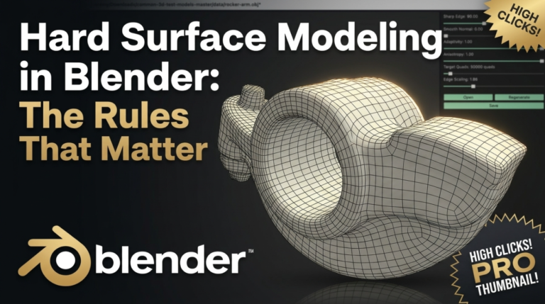 Hard Surface Modeling in Blender: The Rules That Matter